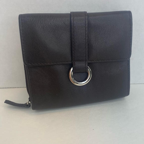 Mossimo Genuine Leather BROWN Multi-compartment ID Credit Card Wallet Coin Purse - Picture 5 of 12